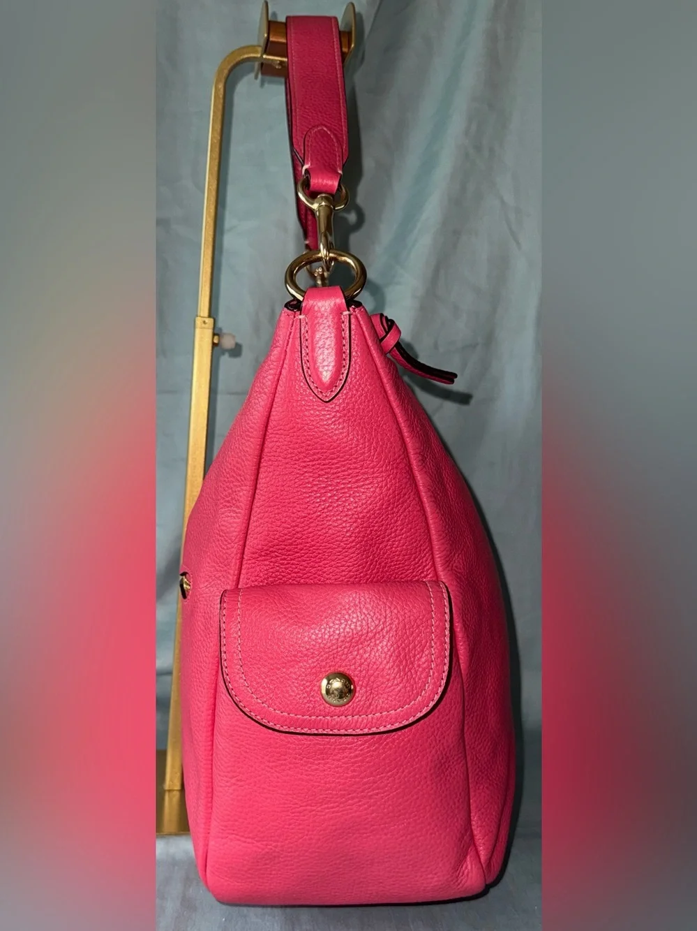 Coach 6152 Pennie Pink Shoulder Bag with Gold Hardware